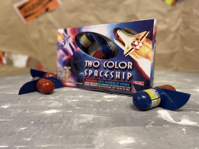 TWO COLOR SPACESHIP SINGLE product