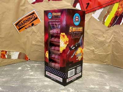 5 HELLCAT CANS 6PK boxed product