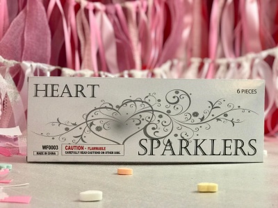 HEART SHAPED SPARKLER 