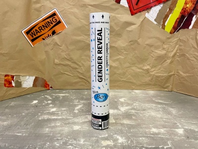 12 BLUE CONFETTI CANNON product